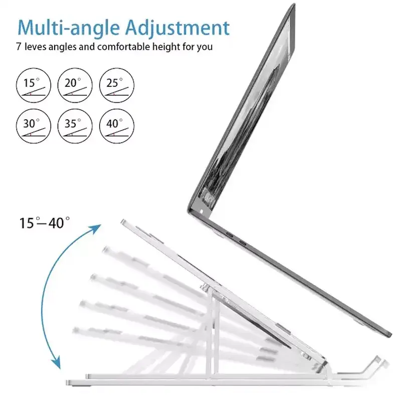 iLike STM1 Metal Foldable Notebook and Tablet Stand Photo 3
