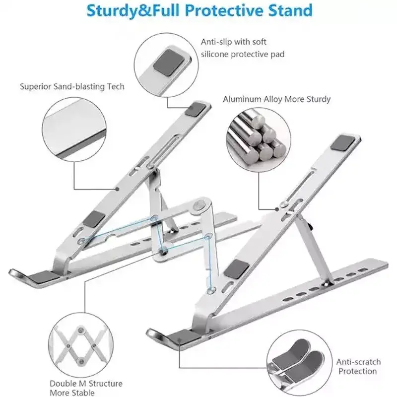 iLike STM1 Metal Foldable Notebook and Tablet Stand Photo 7