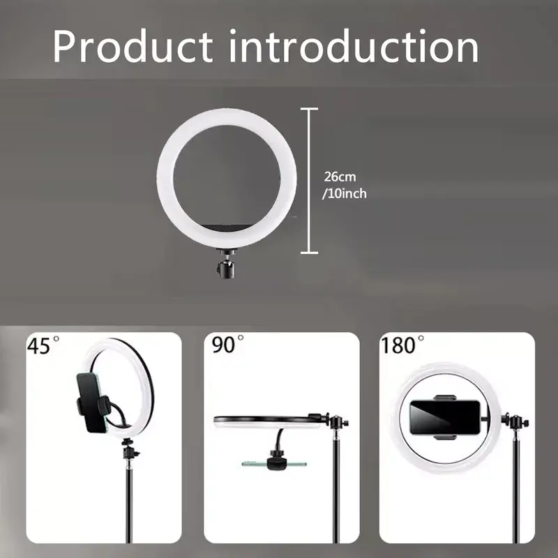E-LIGHT ST10-5 26cm LED Ring Light with Tripod and Remote Photo 4