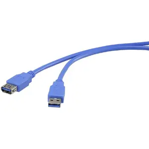 Renkforce RF-4262127 USB pagarinātājs USB 3.2 Gen 1 vīrietis uz sieviete 1.8 m 5 Gbit/s zils