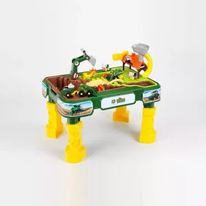 Sand & water table KLEIN Theo Klein 3948 — outdoor play table, green/yellow, for ages 1.5+