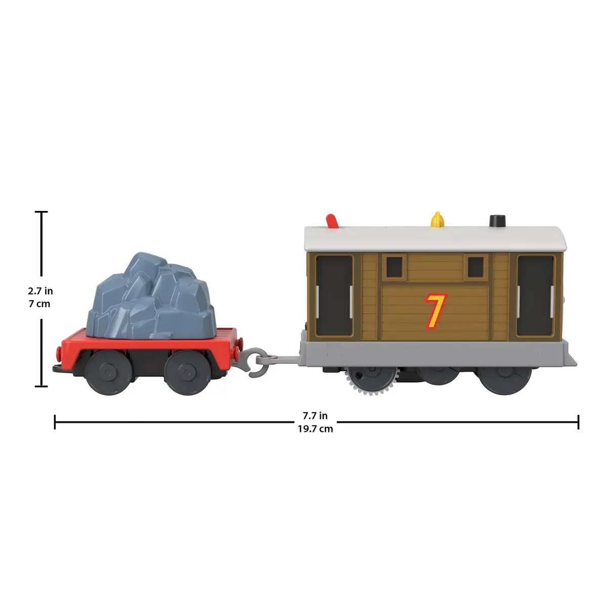 Vilciens Thomas & Friends Fisher-Price Toby motorizētais lokomotīve Photo 5