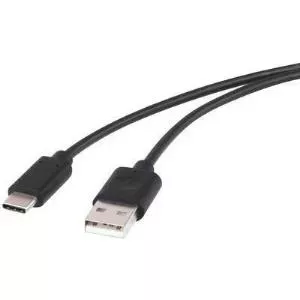 USB 2.0 cable Renkforce 1429650 — 1x USB-A to 1x USB-C, 1.50 m, black