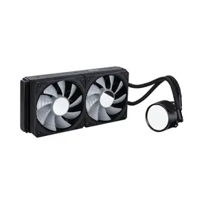 All-in-one liquid CPU cooler Gelid Gelid Liquid 240, 240mm radiator, 120mm fans, 750–1800 RPM, Hydro Dynamic Bearing, Black