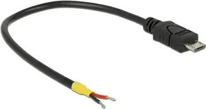 USB кабель DeLOCK 0.15m Micro-USB B черный