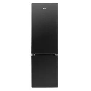 Brīvstāvošs ledusskapis BOMANN KG 184.1, 269 L (198 L ledusskapis, 71 L saldētava), melns inox, augstums 1800 mm