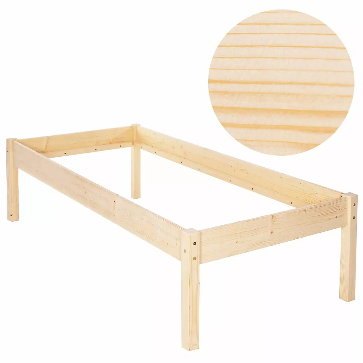 Springos BD004 vienstāvu koka gulta 200x90 cm Photo 4