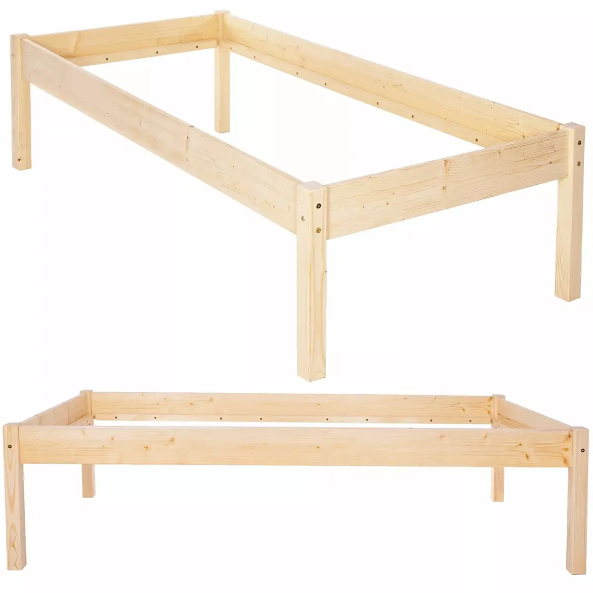 Springos BD004 vienstāvu koka gulta 200x90 cm Photo 10