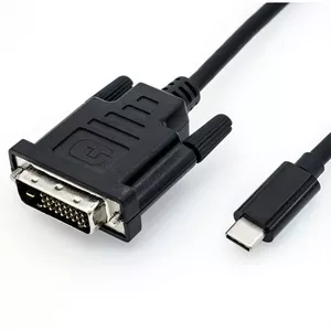 Адаптер видео кабеля ROLINE 11.04.5830 USB Type-C на DVI 1м Черный