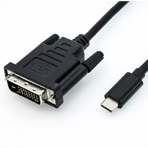 Адаптер видео кабеля ROLINE 11.04.5831 USB Type-C на DVI 2м черный