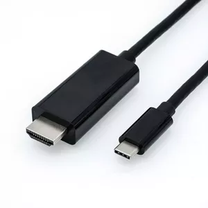 Video Cable Adapter ROLINE 11.04.5841 USB Type-C to HDMI 2m Black