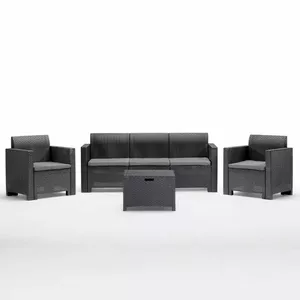 Garden furniture set BICA Nebraska 3 — outdoor seating set, grey