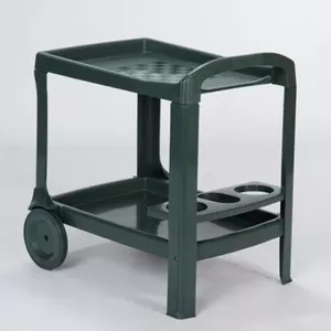 Food trolley BICA Borneo 52×68×70 cm grey – serving cart with 3 shelves