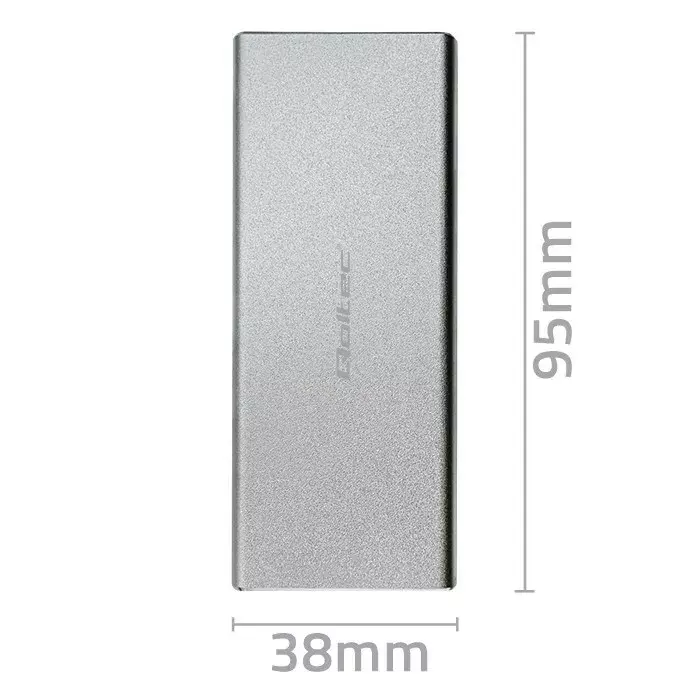 Alumīnija korpuss QOLTEC 51833 M.2 SATA uz USB 3.0 Photo 5