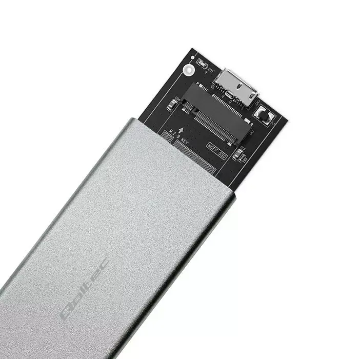 Alumīnija korpuss QOLTEC 51833 M.2 SATA uz USB 3.0 Photo 6