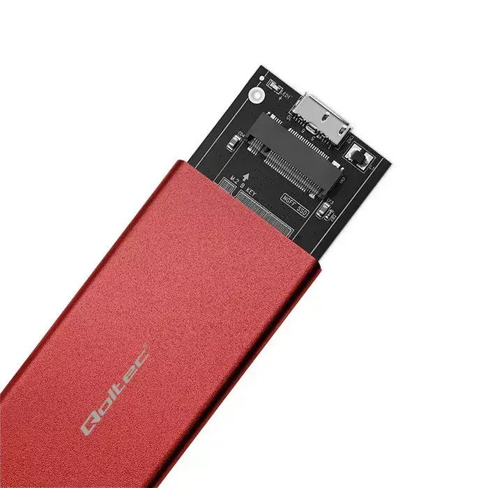 SSD korpuss QOLTEC 51831 USB 3.0 priekš M.2 SATA Photo 8