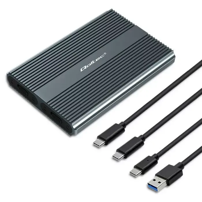 Корпус M.2 SSD QOLTEC 52273 USB-C DUAL Photo 3