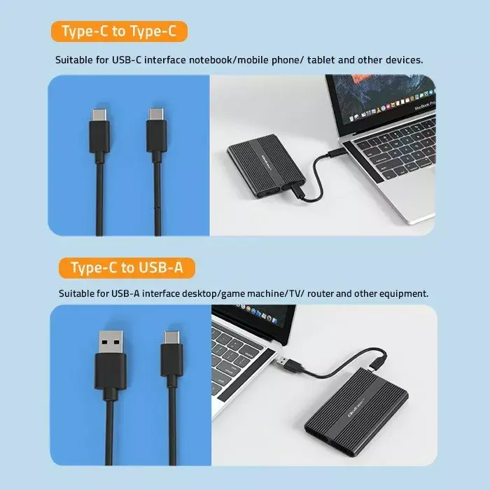Корпус M.2 SSD QOLTEC 52273 USB-C DUAL Photo 4