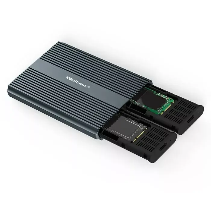 Корпус M.2 SSD QOLTEC 52273 USB-C DUAL Photo 11