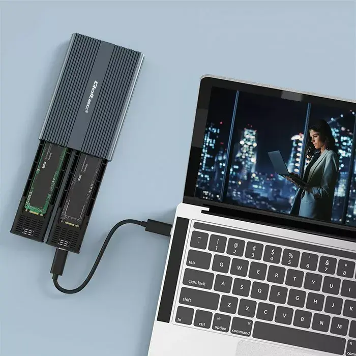 Корпус M.2 SSD QOLTEC 52273 USB-C DUAL Photo 15