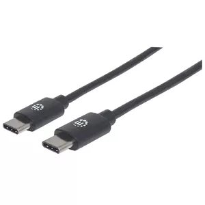 Manhattan 354875 USB kabelis 2 m USB 2.0 USB C Melns