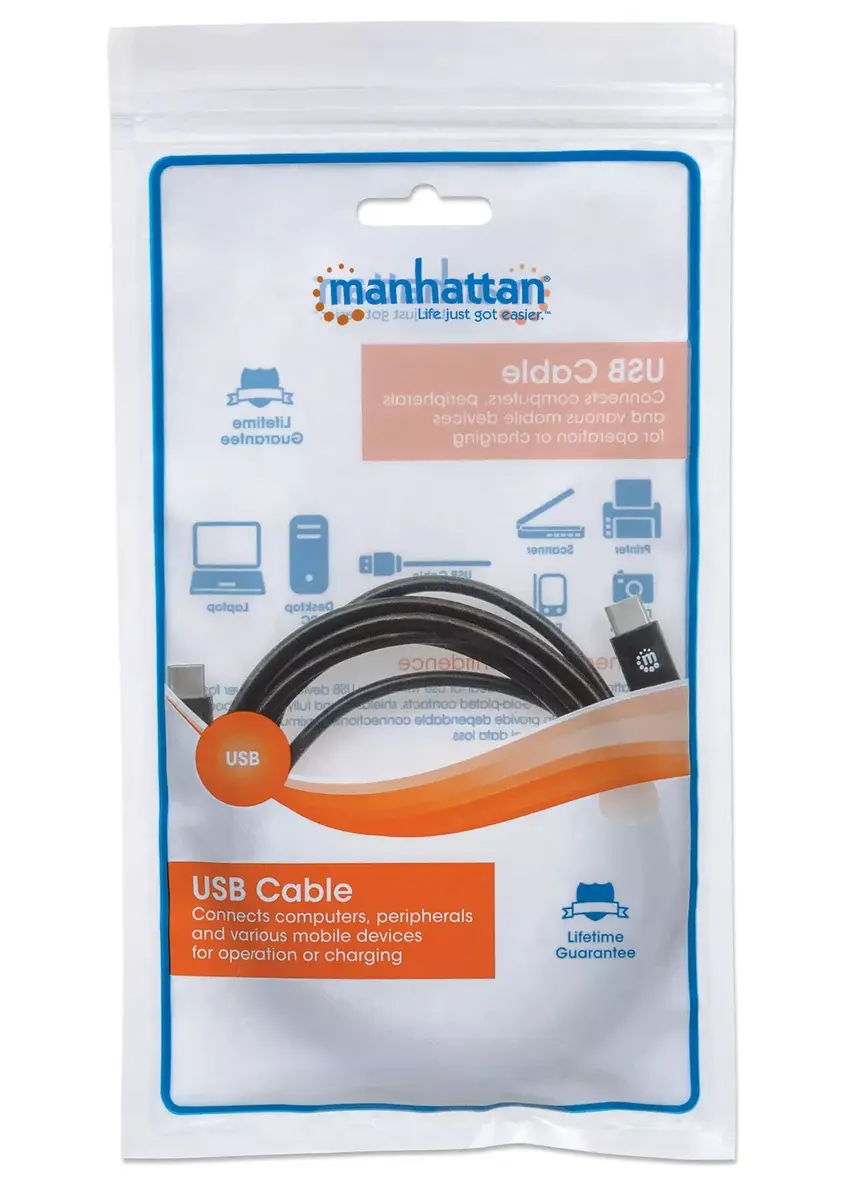 USB-C Kabelis Manhattan USB2CC2M Photo 5