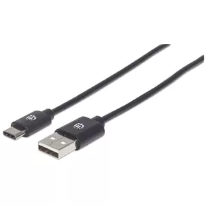 Manhattan 354929 USB kabelis 2 m USB 2.0 USB A USB C Melns