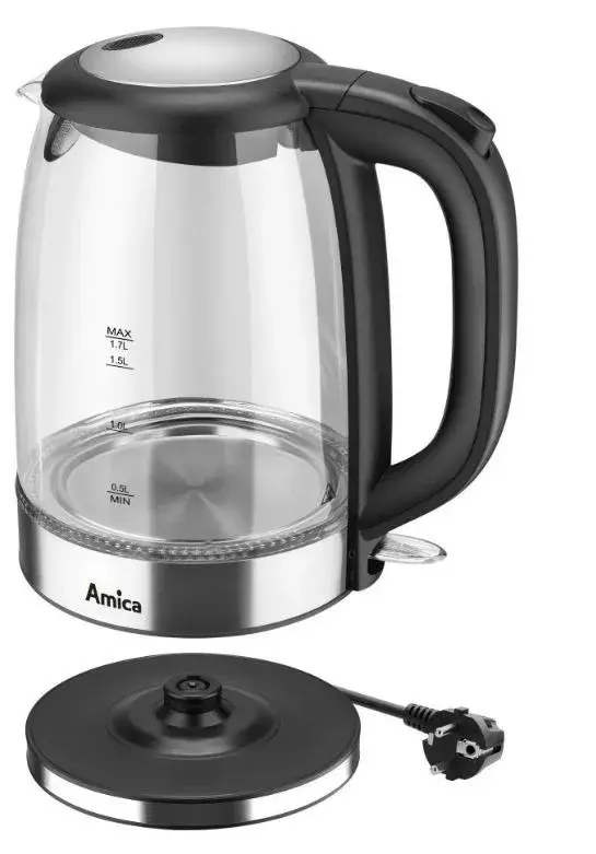 Elektriskā tējkanna Amica 1.7L 2200W KD2050G Photo 6