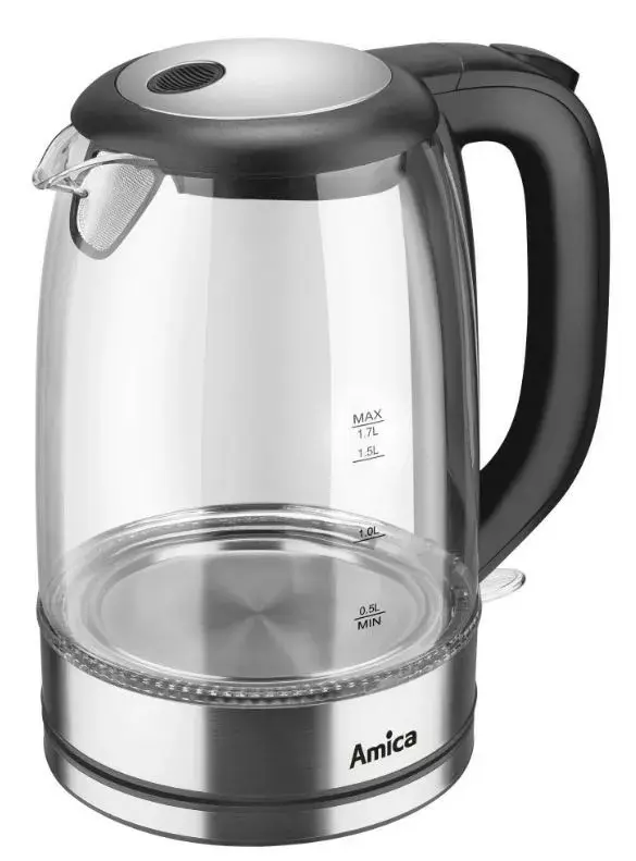 Elektriskā tējkanna Amica 1.7L 2200W KD2050G Photo 8