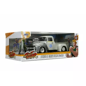 Металлическая модель автомобиля Jada Toys Street Fighter 1956 Ford Pickup 1:24, металл, серый