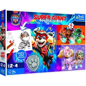 Пазл 15 элементов TREFL GIANT «Wspaniała drużyna Psi Patrol» — картонный детский jigsaw