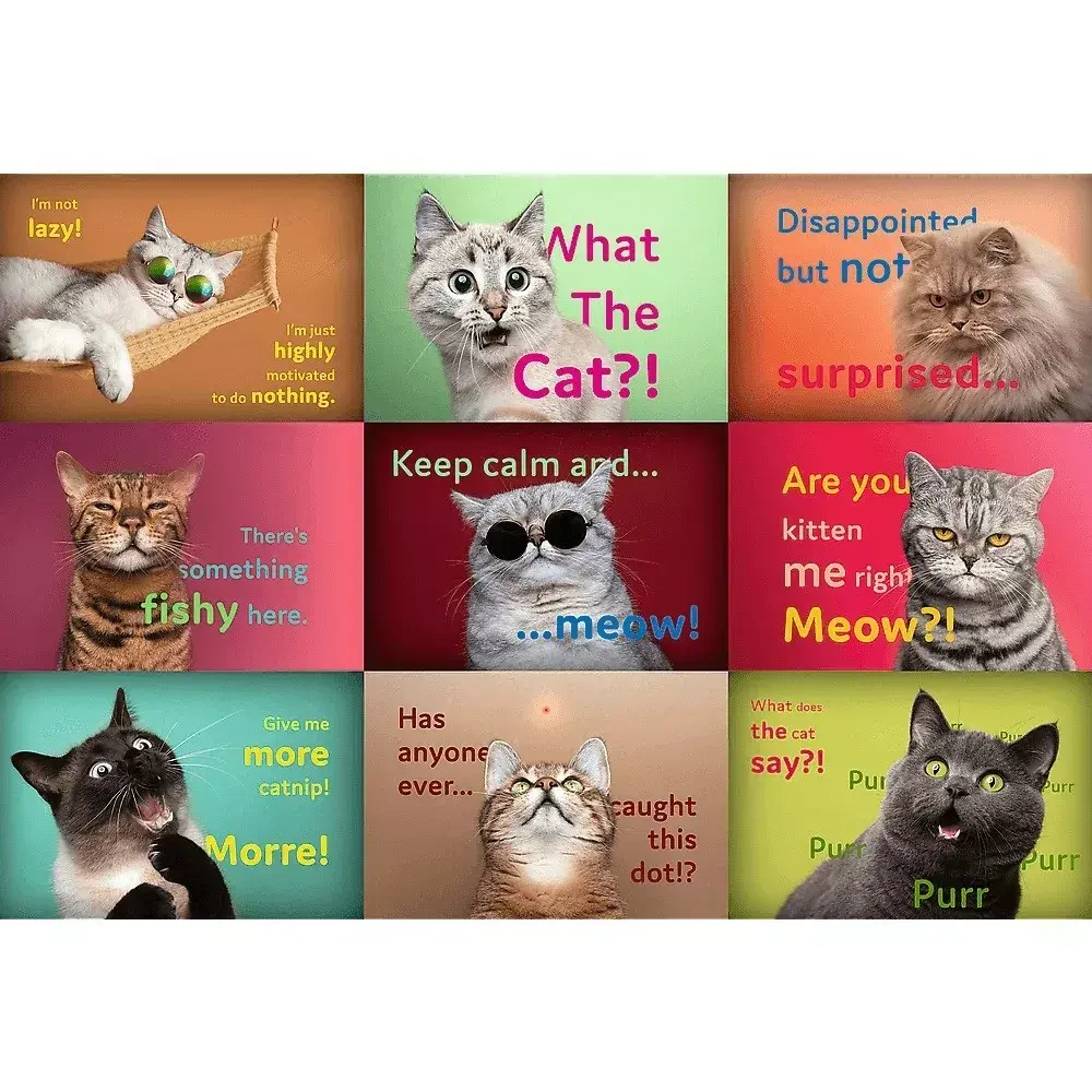 TREFL Funny cats mozaīka — 1500 gab. Photo 2