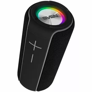 SVEN PS-285 20(2×10)W; TWS; FM radio; AUX; USB/SD karšu atbalsts; Ūdensizturīgs (IPx7); RGB apgaismojumu