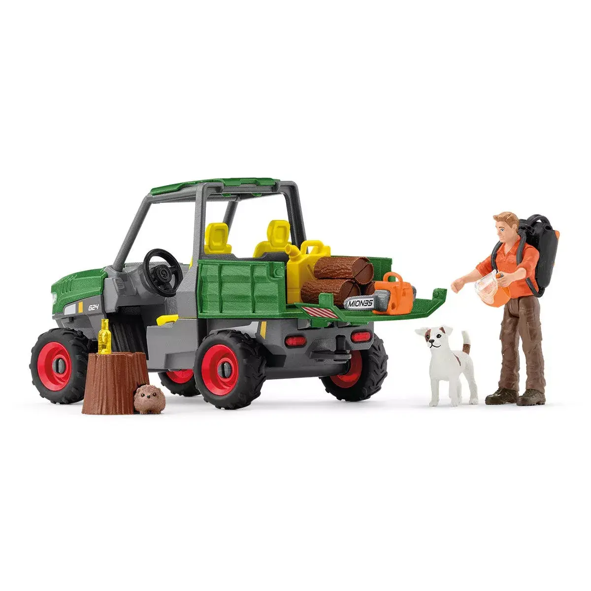 Transportlīdzeklis Schleich FARM WORLD Darbs mežā Photo 2