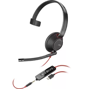 Headset POLY Blackwire 5210 Monaural USB-C Wired Office Call Center