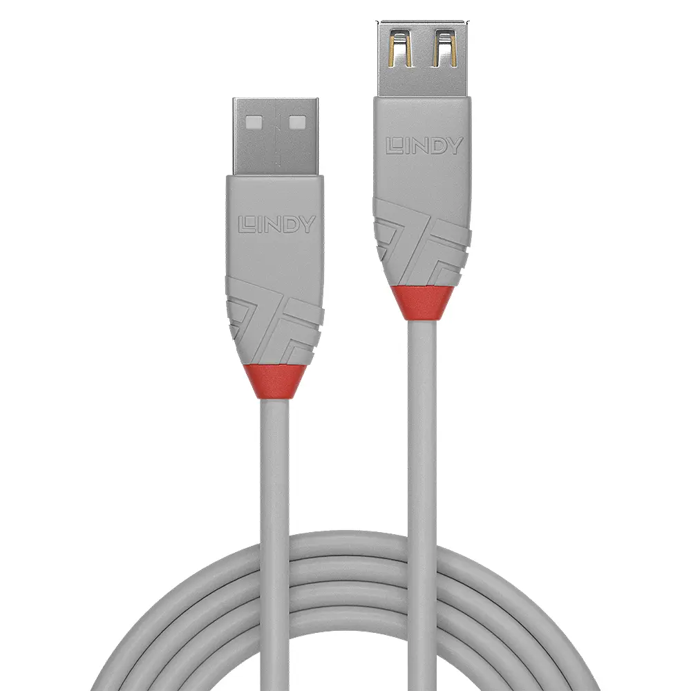 Удлинительный кабель Lindy Anthra Line 3м USB 2.0 Type A Photo 2