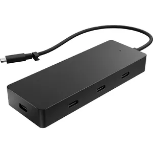 USB-C Хаб HP 4K 10000 Mbit/s Черный