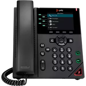 POLY VVX 350 6 līniju IP tālrunis un PoE iespējots