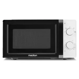 MEDION MD 11475 Countertop Solo microwave 20 L 700 W Black, White