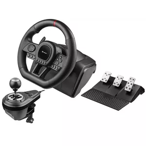 Manual gearbox shifter TRACER TRAJOY47345 — wired 6-in-1 simracer controller, 1.8 m cable, black, ergonomic non-slip grip, 270° rotation