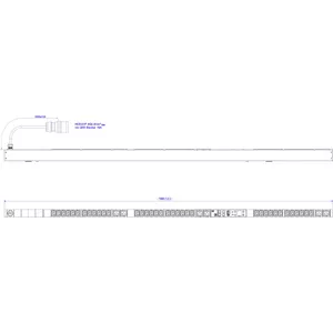 Распределительный блок питания Bachmann BlueNet BN3500 400В AC 42 розетки