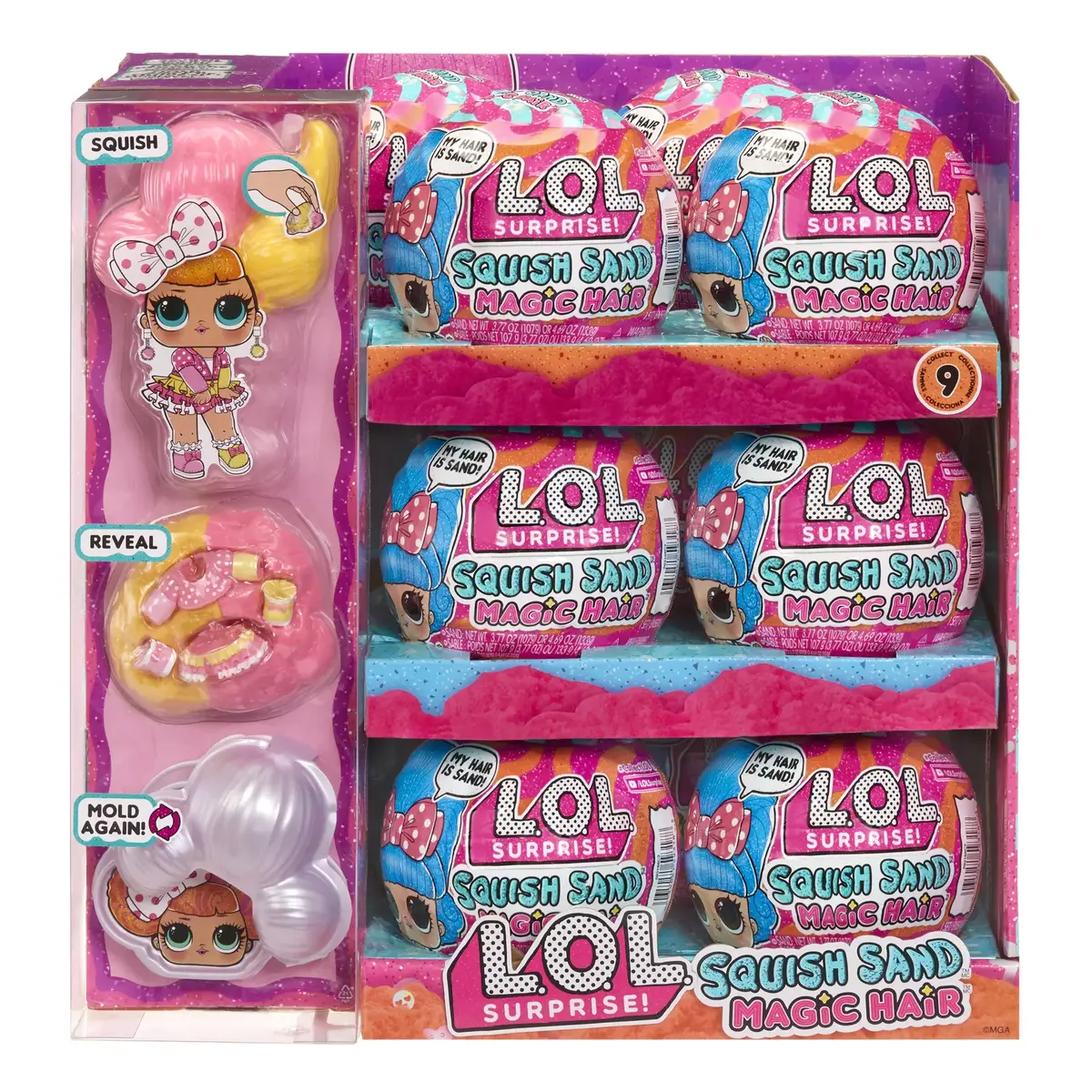 Mini lelle Squish Sand Magic Hair Tots Photo 16