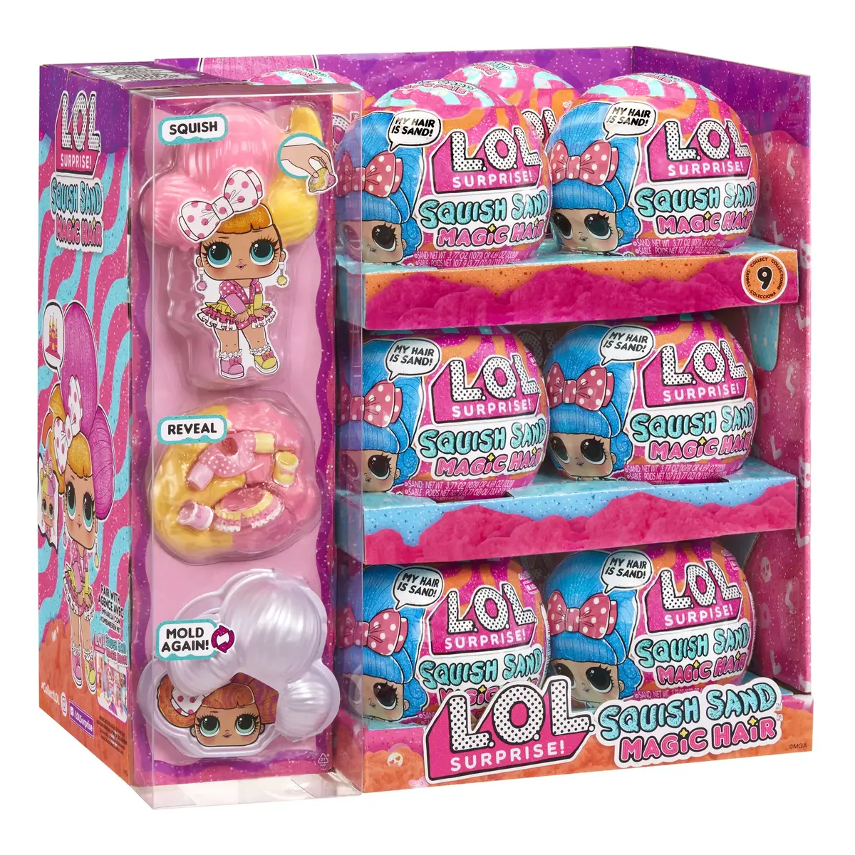 Mini lelle Squish Sand Magic Hair Tots Photo 17