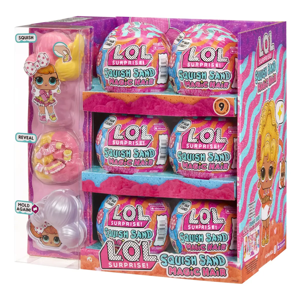 Mini lelle Squish Sand Magic Hair Tots Photo 20