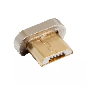 RealPower 168184 kabeļu spraudņu pāreja Magnetic Micro-USB Zelts