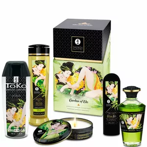 Masāžas eļļu komplekts Shunga EDO Organic Collection D-237878 – organiskas aromātiskās eļļas ķermeņa masāžai