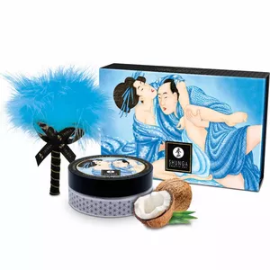Massage Powder Kit Shunga D-237882 — edible coconut-scented massage powder