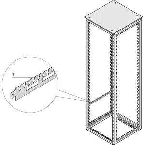 Cable support SCHROFF 800D 7021 (2-piece) for rack/cabinet cable management