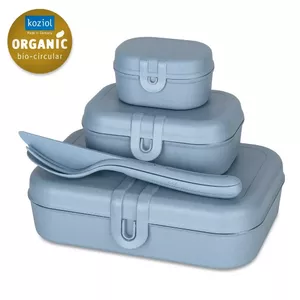 koziol Pascal ready Lunch box set Carbon Blue 6 pc(s)