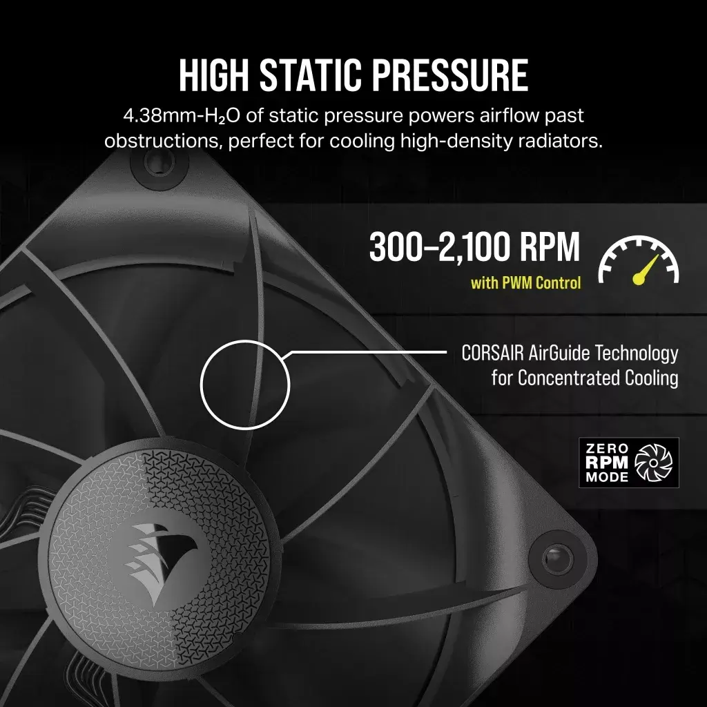 Ventilators Corsair iCUE LINK RX120 Photo 4